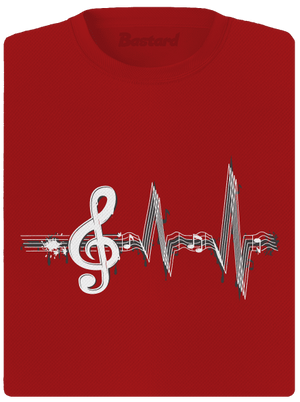 A zene az életem női sportpóló Red Mal