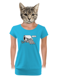 női póló elasztikus alsó szegéllyel