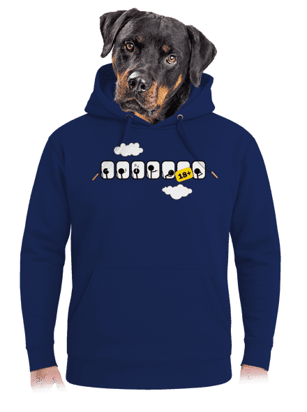 Repülőgép unisex prémium pulóver Navy