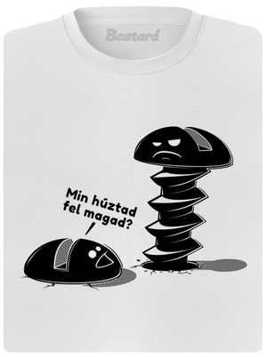 Felhúzva női sportpóló White