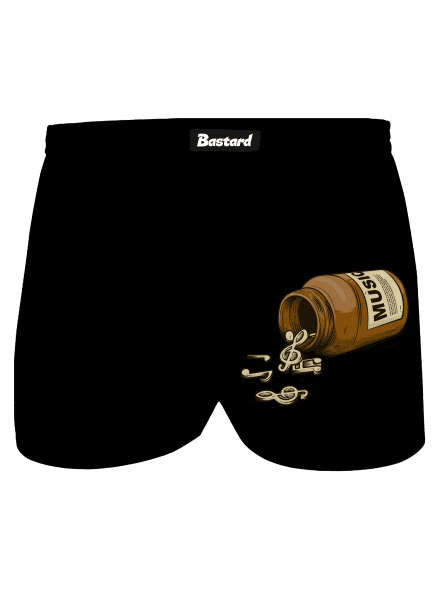 Music Pills férfi alsó nadrág Black