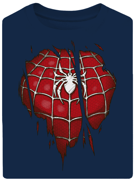Spider inside unisex túlméretezett póló Midnight Blue