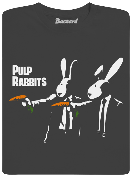 Pulp Rabbits férfi hosszú ujjú póló Dark Grey