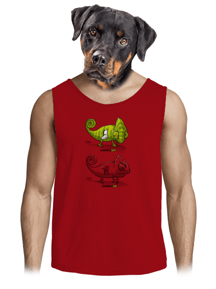ChameleON ChameleOFF férfi trikó Red