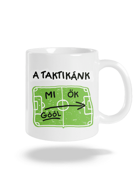 A futballtaktikánk hagyományos bögre White