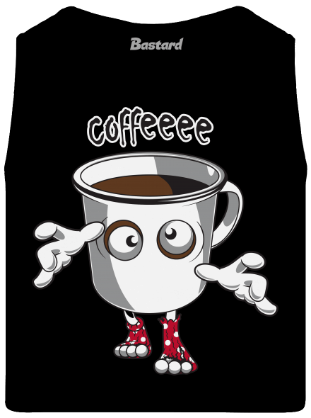 Zombie coffee férfi trikó Black