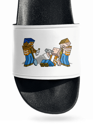 Real Minecraft papucs White