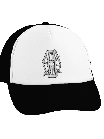 Sün a ketrecben teherautós sapka Black cap