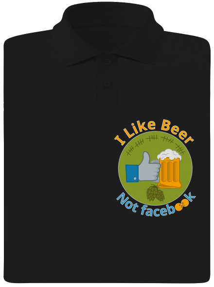 I like beer férfi pólóingek Black