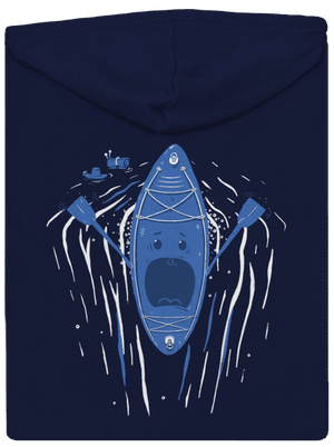 Ahhhh! cipzáras férfi pulóver Navy