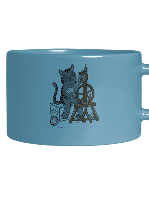 Dorombol a macska macaron bögre Blue Macaron