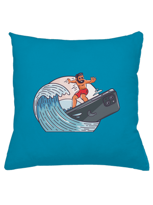 Szörfös vagyok párna Blue Turquoise