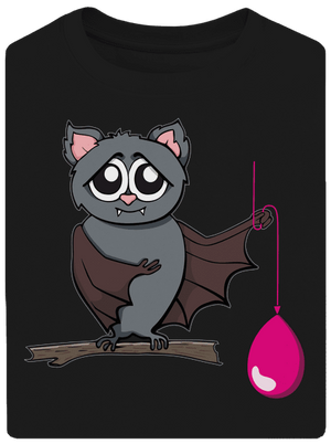 Denevér unisex túlméretezett póló Black