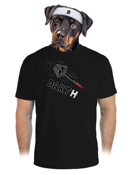 Dart(h) férfi sportpóló Black