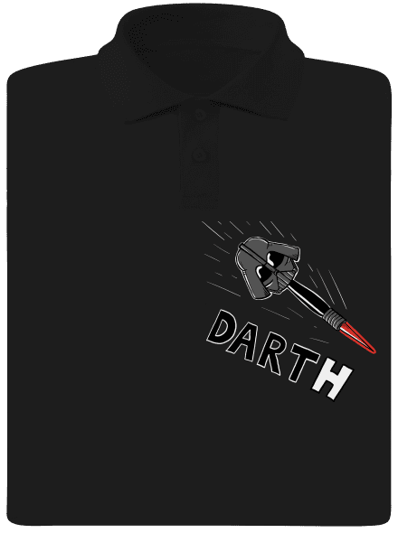 Dart(h) férfi pólóingek Black