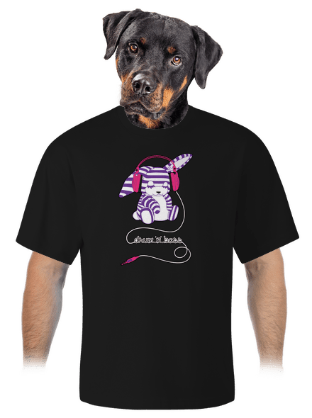 Drum and bass unisex túlméretezett póló Black