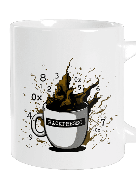 Hackpresso  nagy bögre White