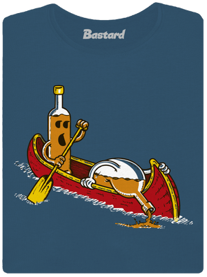 Rumivók prémium női póló Petrol Blue