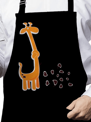 Zsiráf kötény Black