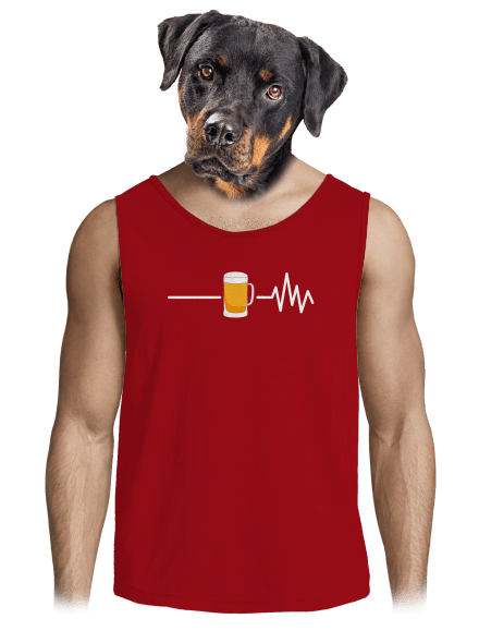 Beer help férfi trikó Red