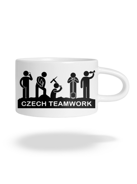 Czech Teamwork macaron bögre White