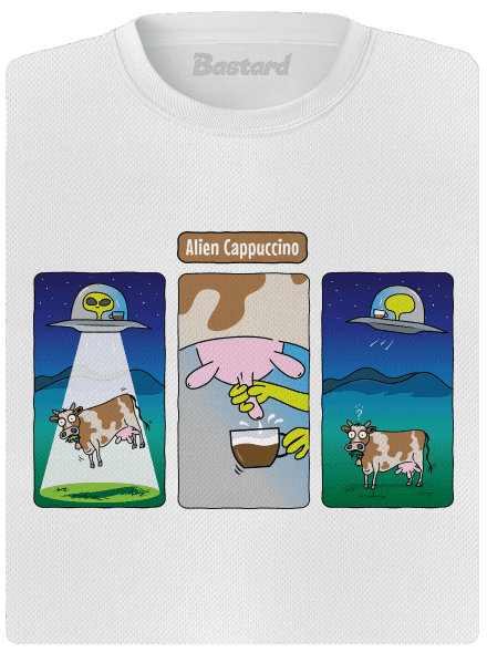 Alien Cappuccino női sportpóló White