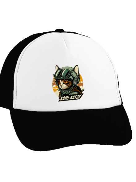 Kami-Katze teherautós sapka Black cap
