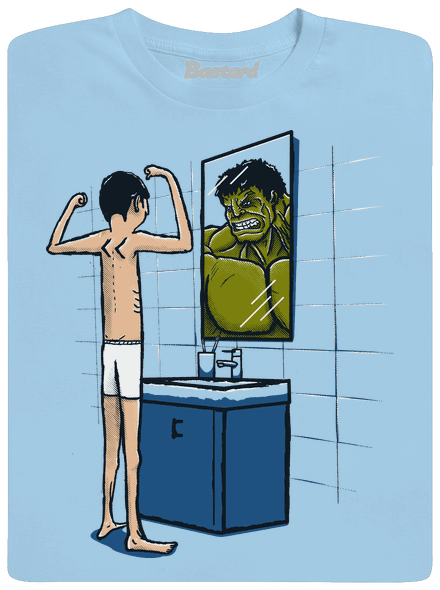 Hulk férfi póló Sky Blue