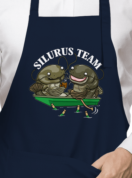 Silurus team kötény Navy