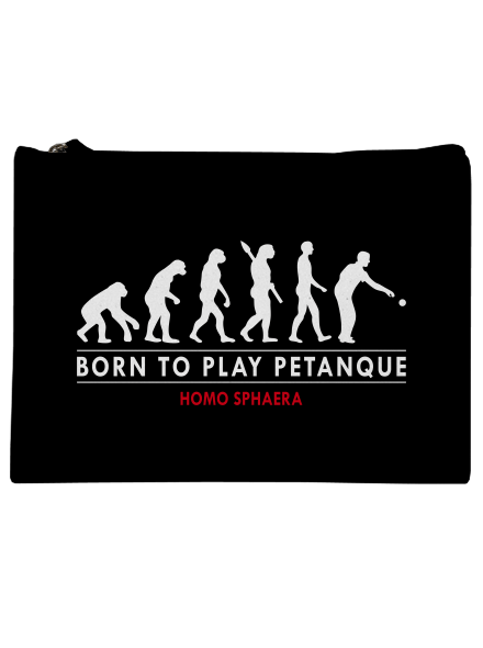 Born to play petanque kis táska Black
