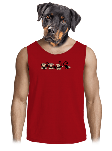 Majmok férfi trikó Red