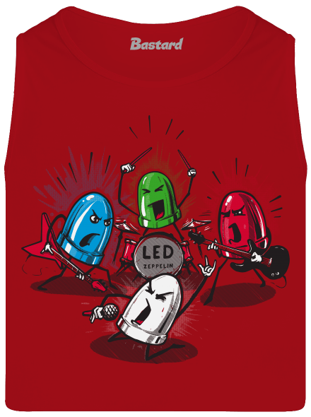 Led Zeppelin férfi trikó Red