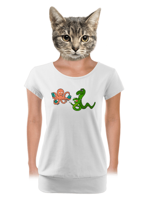 női póló elasztikus alsó szegéllyel