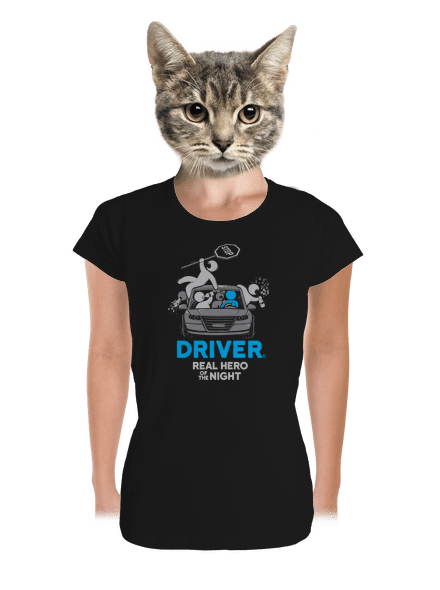 Driver prémium női póló Black