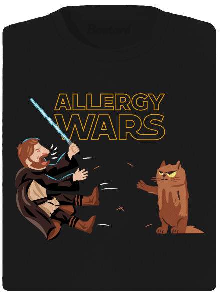 Allergy Wars női sportpóló Black