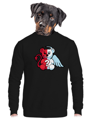 Angyal vagy ördög unisex crewneck Black