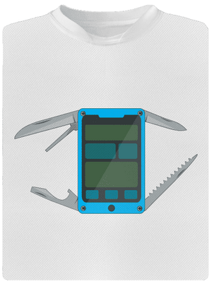 Svájci mobil gyerek sport póló White