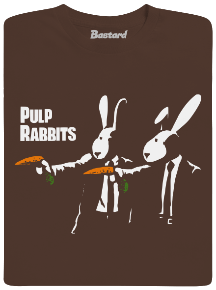 Pulp Rabbits férfi póló Brown