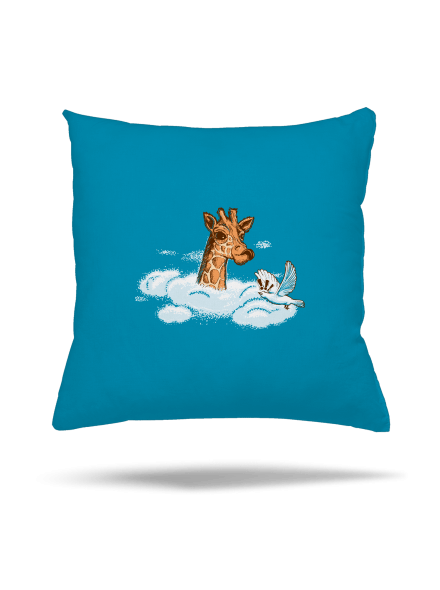 Zsiráf a felhőkben párna Blue Turquoise