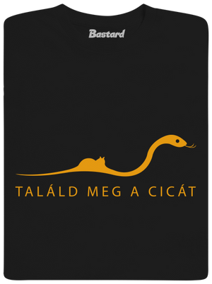 Találd meg a cicát gyerek póló Black