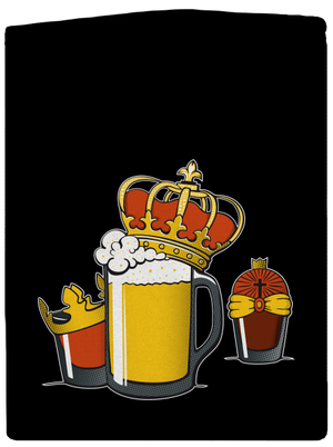 Három Királyok cipzáras férfi pulóver Black