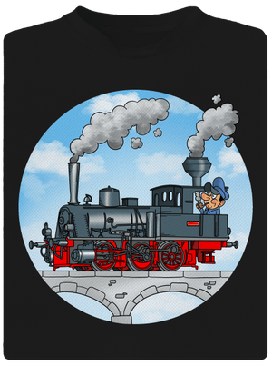 Kéményfüst férfi sportpóló Black