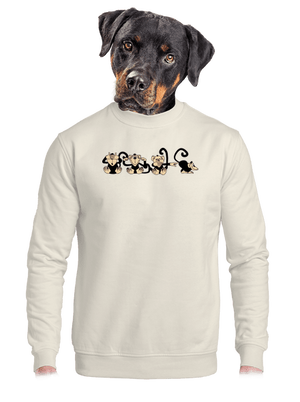 Majmok unisex crewneck Off White