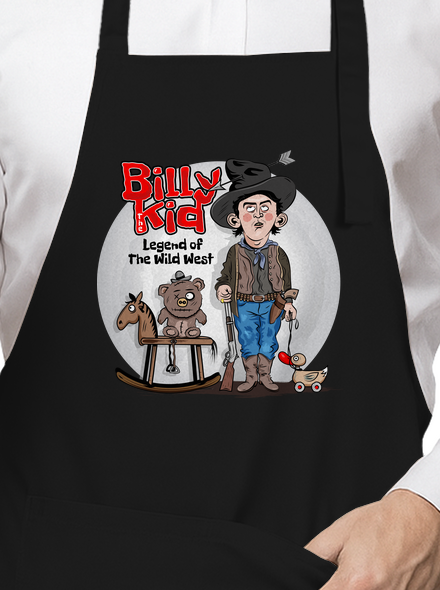 Billy The Kid kötény Black