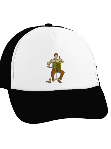 Basszus teherautós sapka Black cap