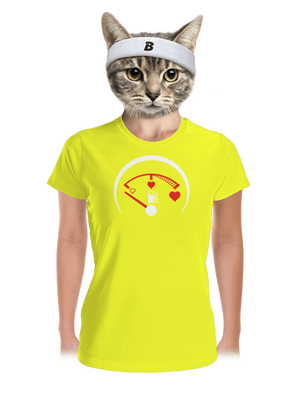 Tele kérem női sportpóló Neon Yellow