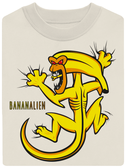Bananalien unisex crewneck Off White