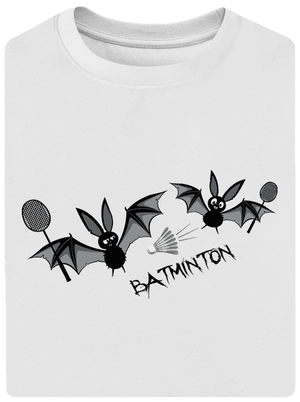 Batminton unisex túlméretezett póló White