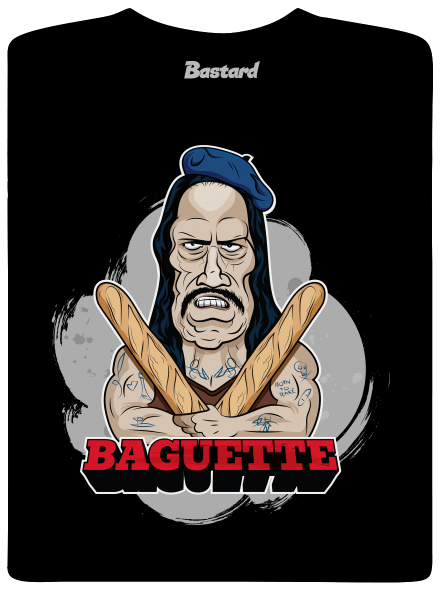 Baguette férfi hosszú ujjú póló Black