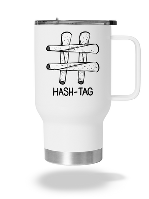 Hash tag termosz bögre White